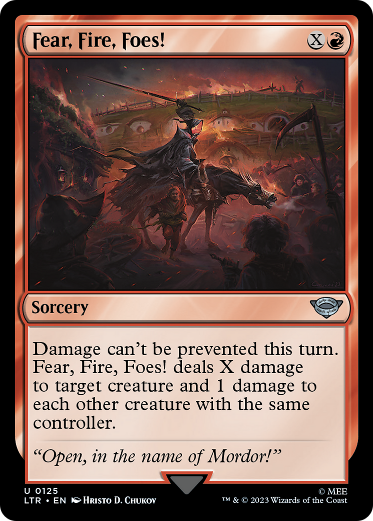 Fear, Fire, Foes! (LTR-125) -  Foil