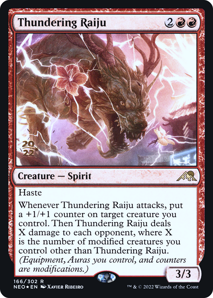 Thundering Raiju (PRE-166S) -  Foil