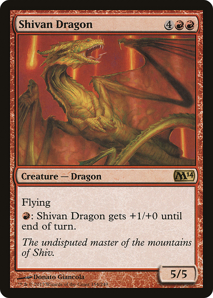 Shivan Dragon (M14-154) -