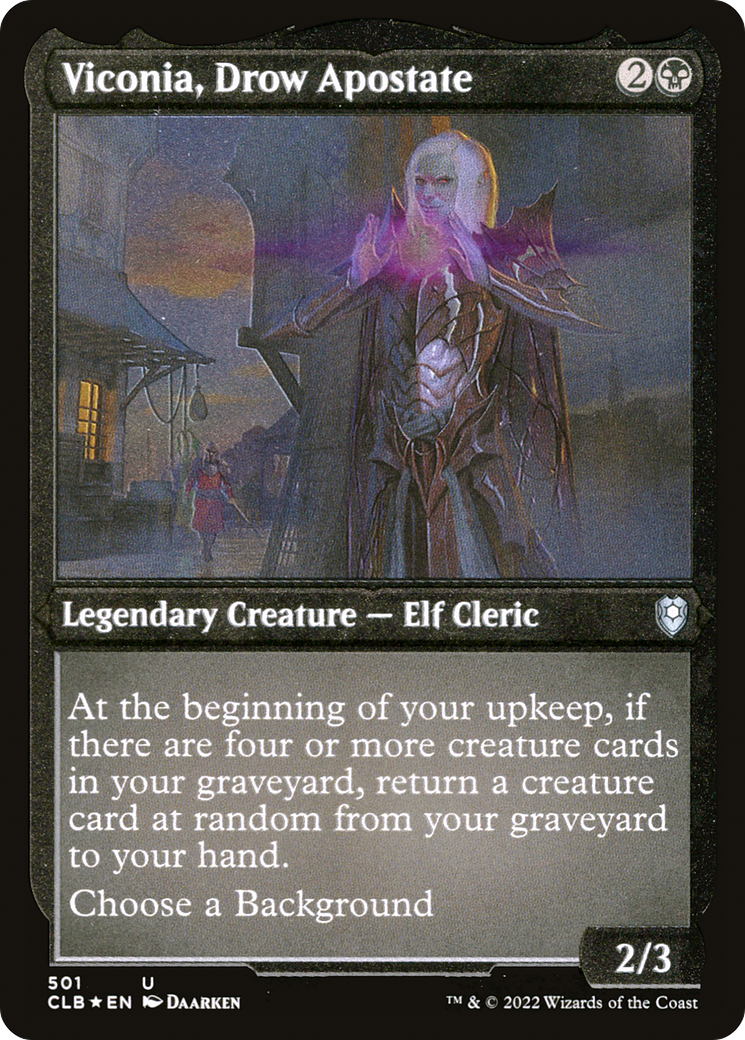 Viconia, Drow Apostate (CLB-501) -  Etched Foil