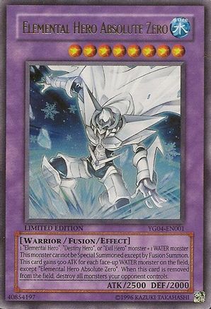 Elemental Hero Absolute Zero (YG04-EN001) - Yu-Gi-Oh! GX Manga Promotional Cards Limited