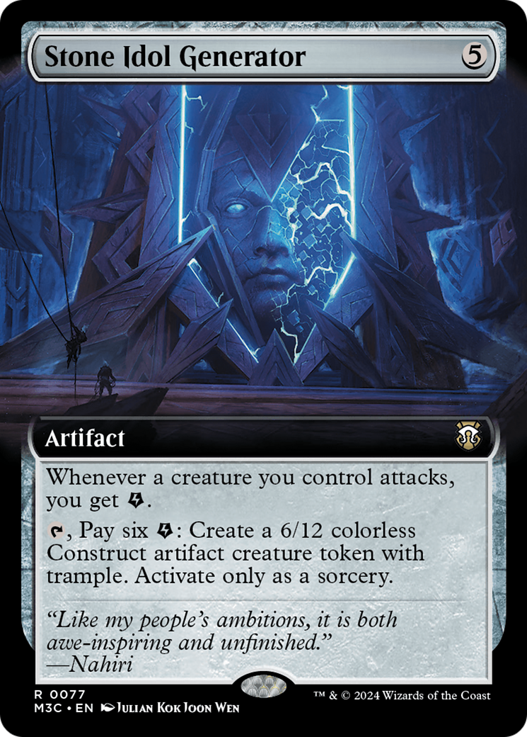 Stone Idol Generator (M3C-077) - : (Extended Art) Foil