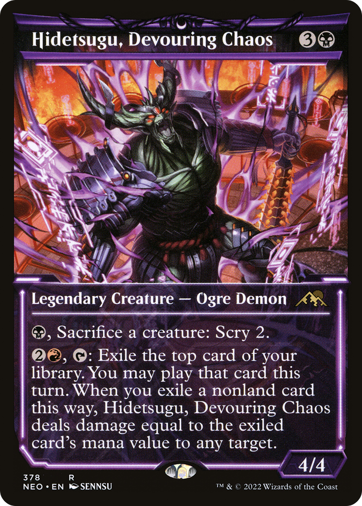 Hidetsugu, Devouring Chaos (NEO-378) - : (Showcase) Foil