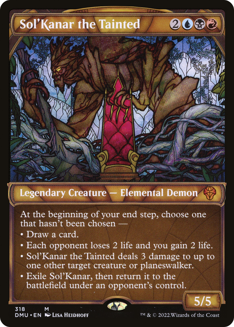 Sol'Kanar the Tainted (DMU-318) - : (Showcase) Foil