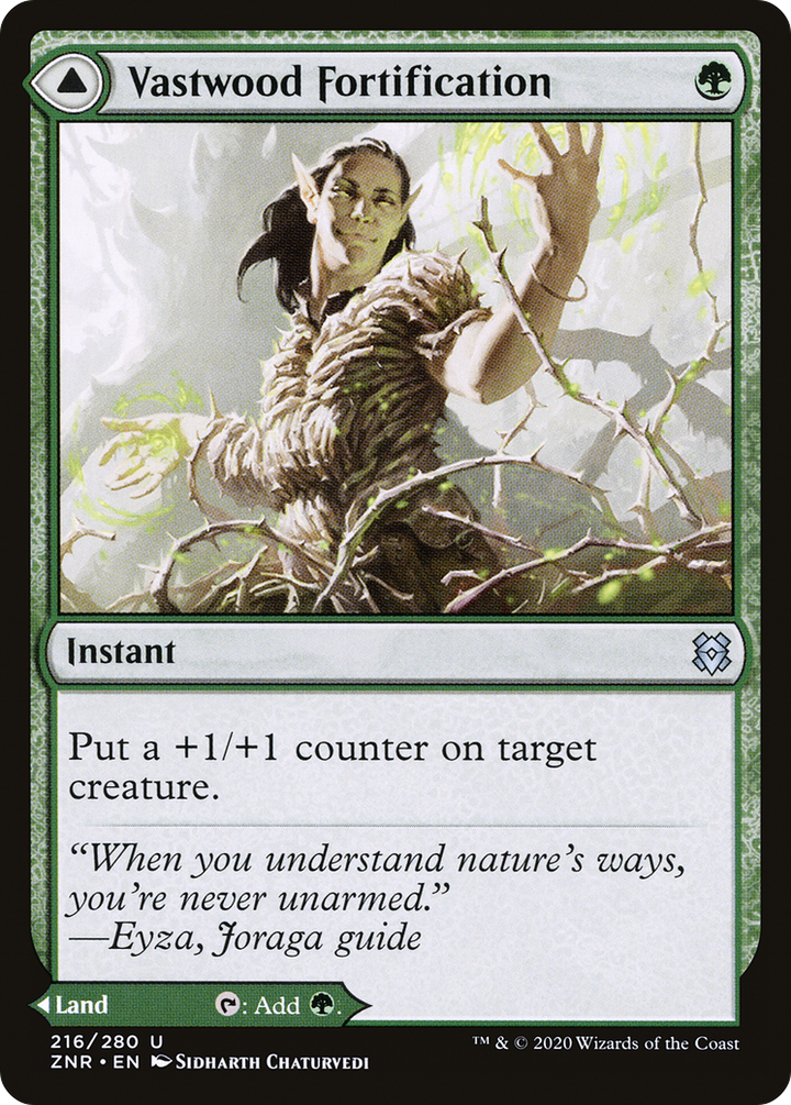 Vastwood Fortification // Vastwood Thicket (ZNR-216) -  Foil