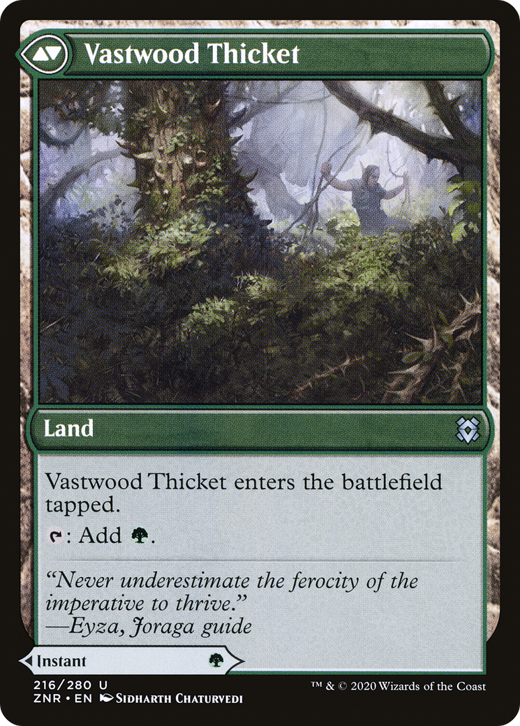 Vastwood Fortification // Vastwood Thicket (ZNR-216) -  Foil