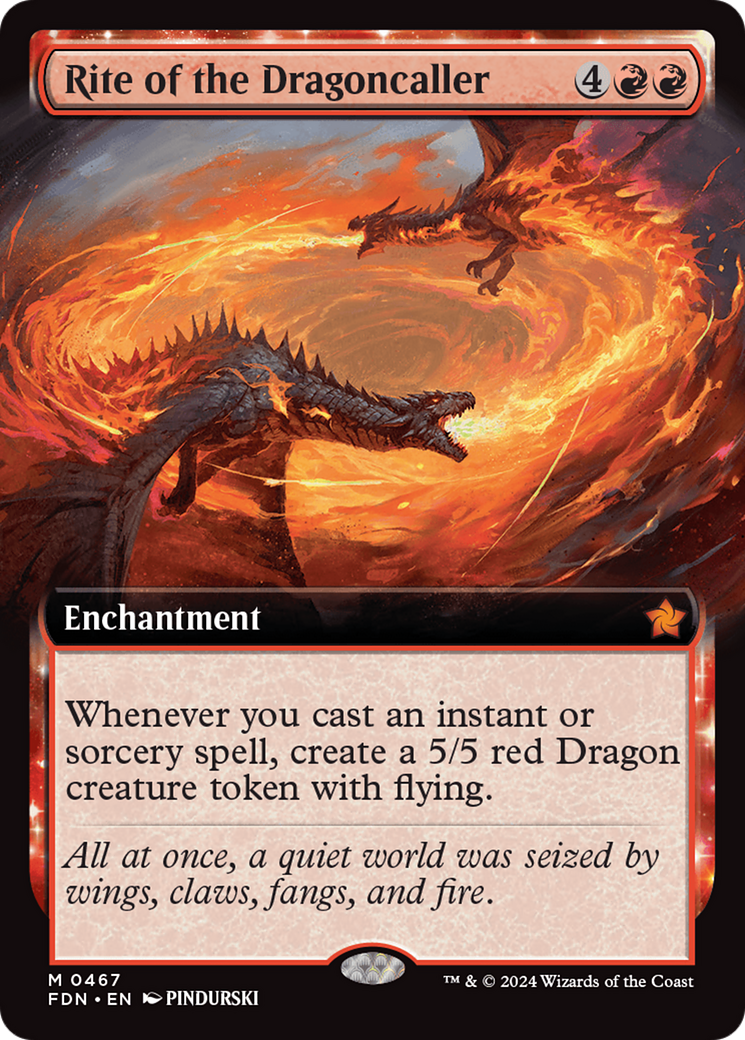 Rite of the Dragoncaller (FDN-467) - : (Extended Art) Foil