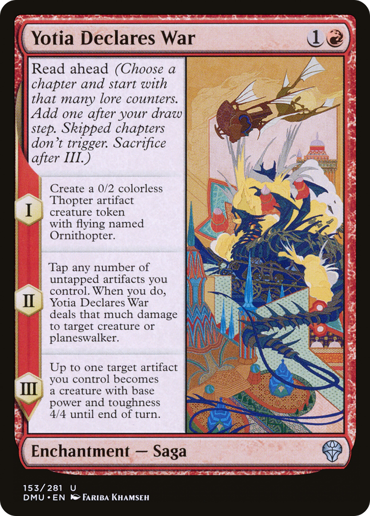 Yotia Declares War (DMU-153) -  Foil