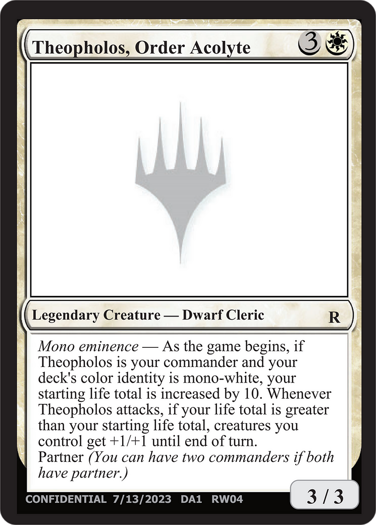 Theopholos, Order Acolyte (DA1-RW04E) -