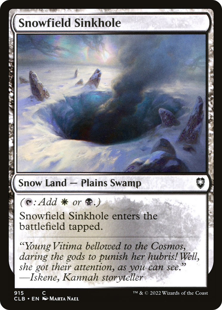 Snowfield Sinkhole (CLB-915) - : (snow)