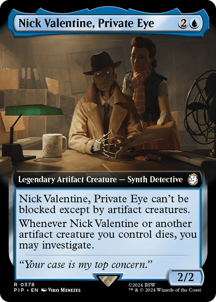 Nick Valentine, Private Eye (PIP-378) - : (Extended Art) Foil