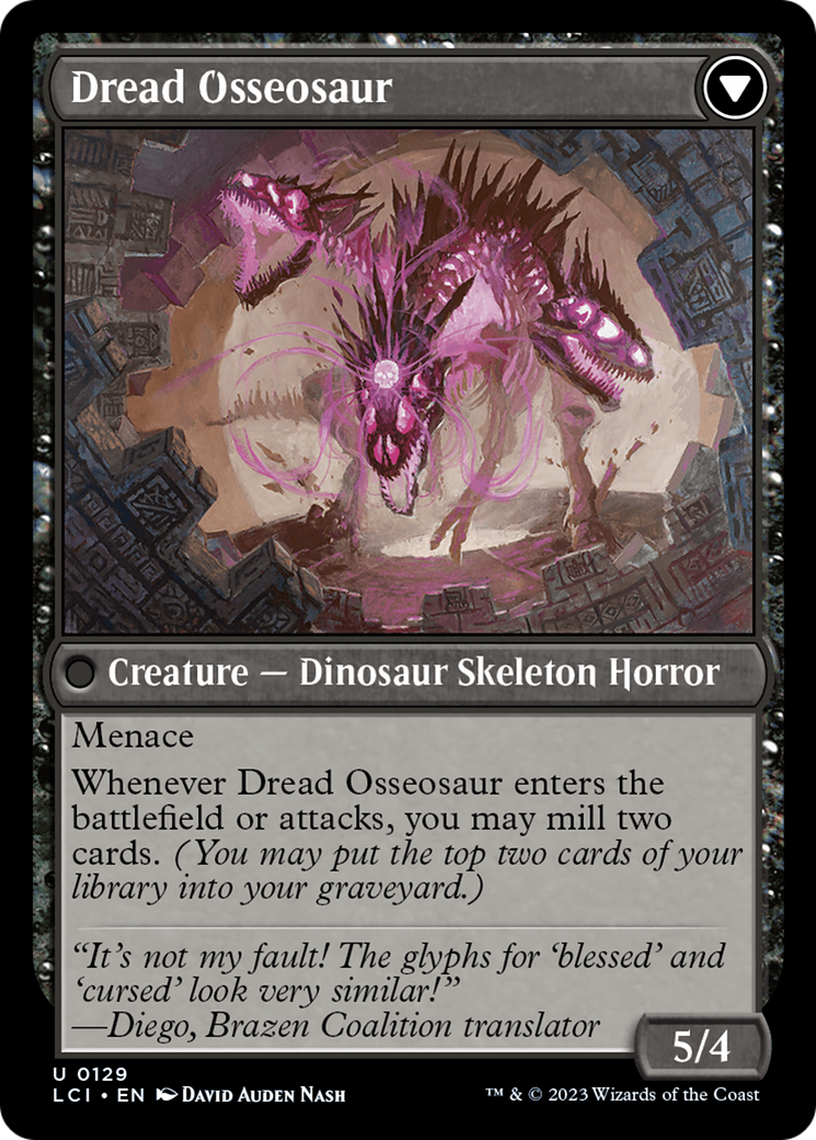 Visage of Dread // Dread Osseosaur (LCI-129) -  Foil