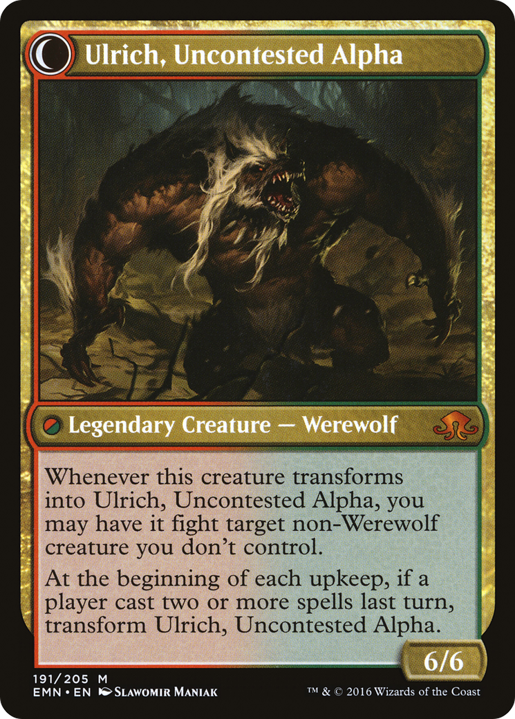 Ulrich of the Krallenhorde // Ulrich, Uncontested Alpha (EMN-191) - : (Double Faced Transform)