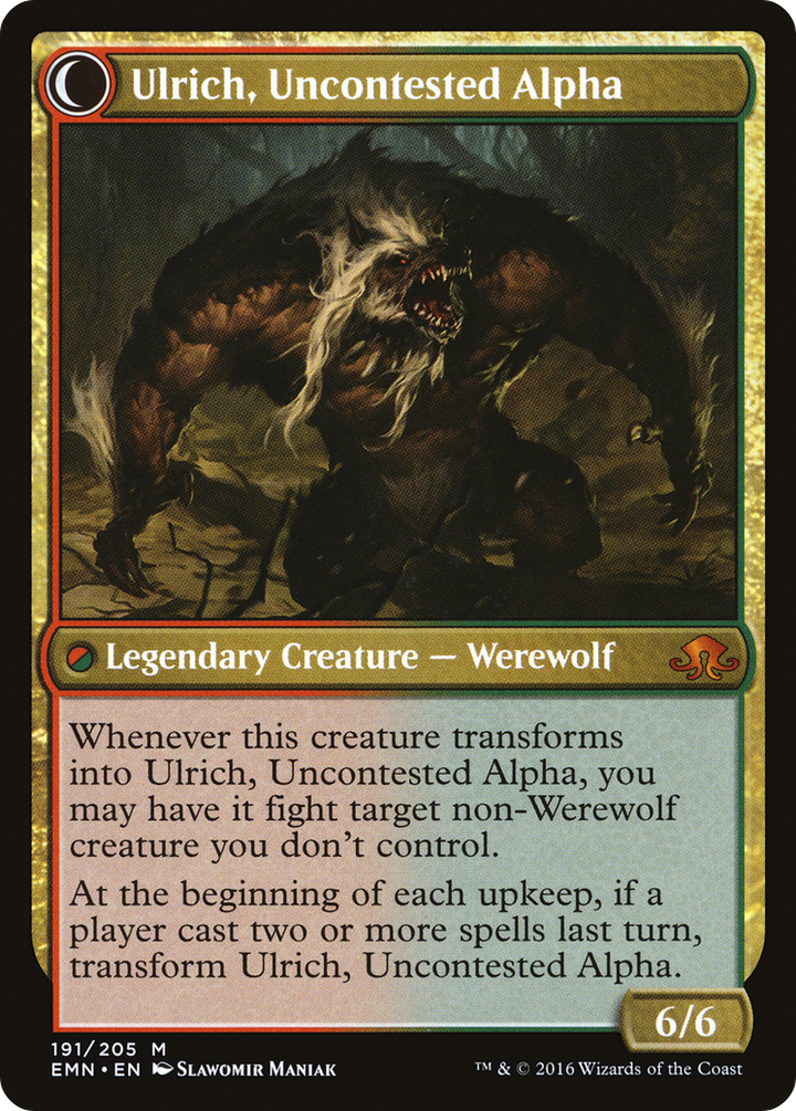 Ulrich of the Krallenhorde // Ulrich, Uncontested Alpha (EMN-191) - : (Double Faced Transform)