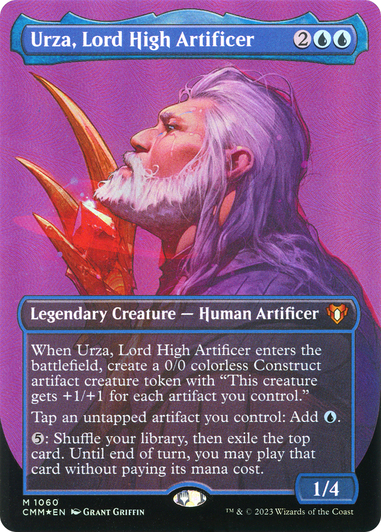 Urza, Lord High Artificer (CMM-1060) -  (Borderless) Foil