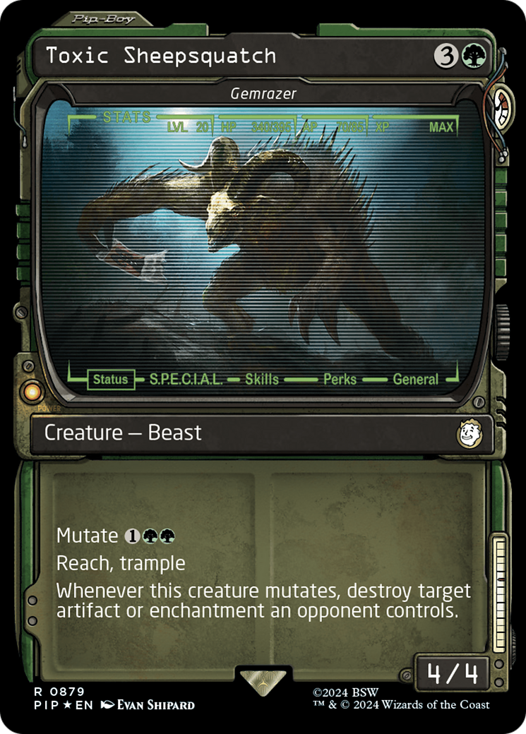 Gemrazer (PIP-879) -  / Toxic Sheepsquatch: (Showcase) Foil