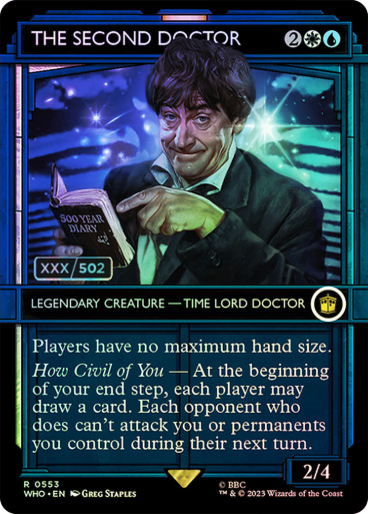 The Second Doctor (WHO-553Z) - : (Showcase) (Borderless) Foil