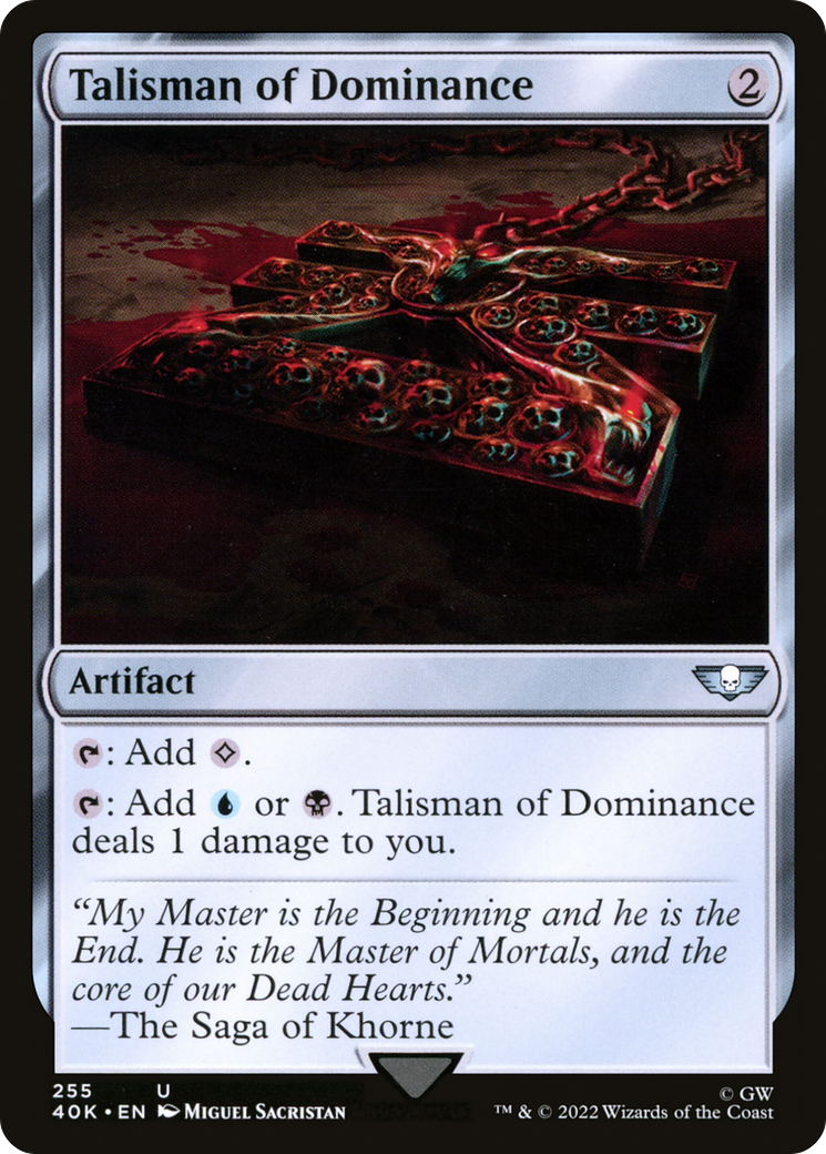 Talisman of Dominance (40K-255) -