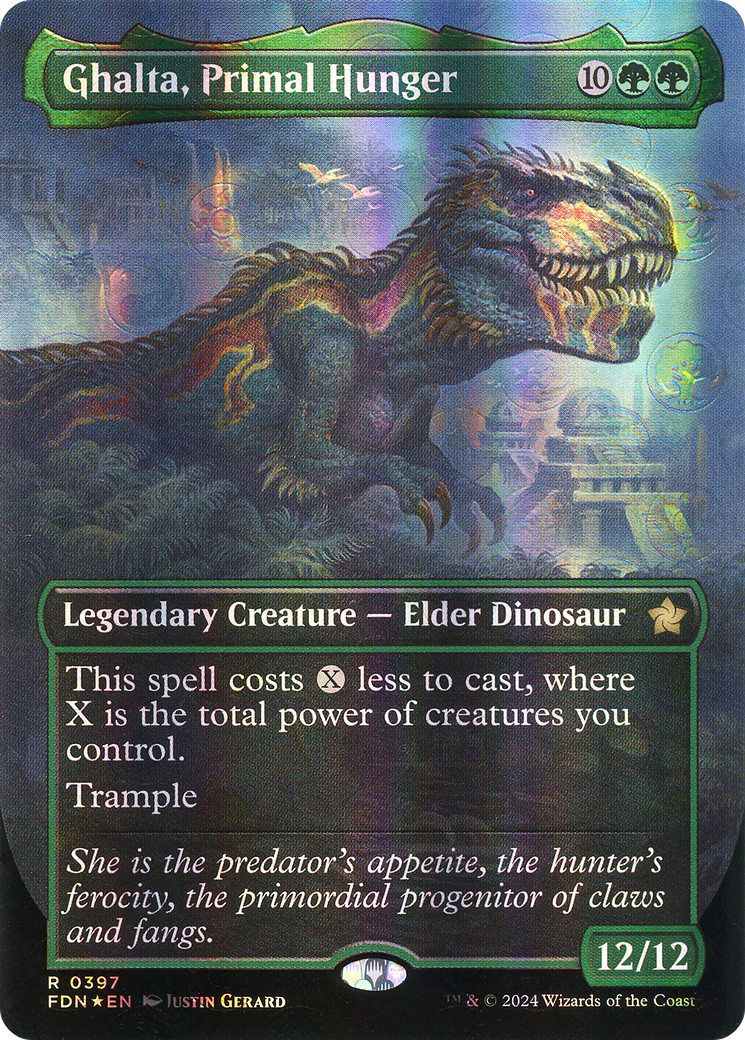 Ghalta, Primal Hunger (FDN-397) -  (Borderless) Foil