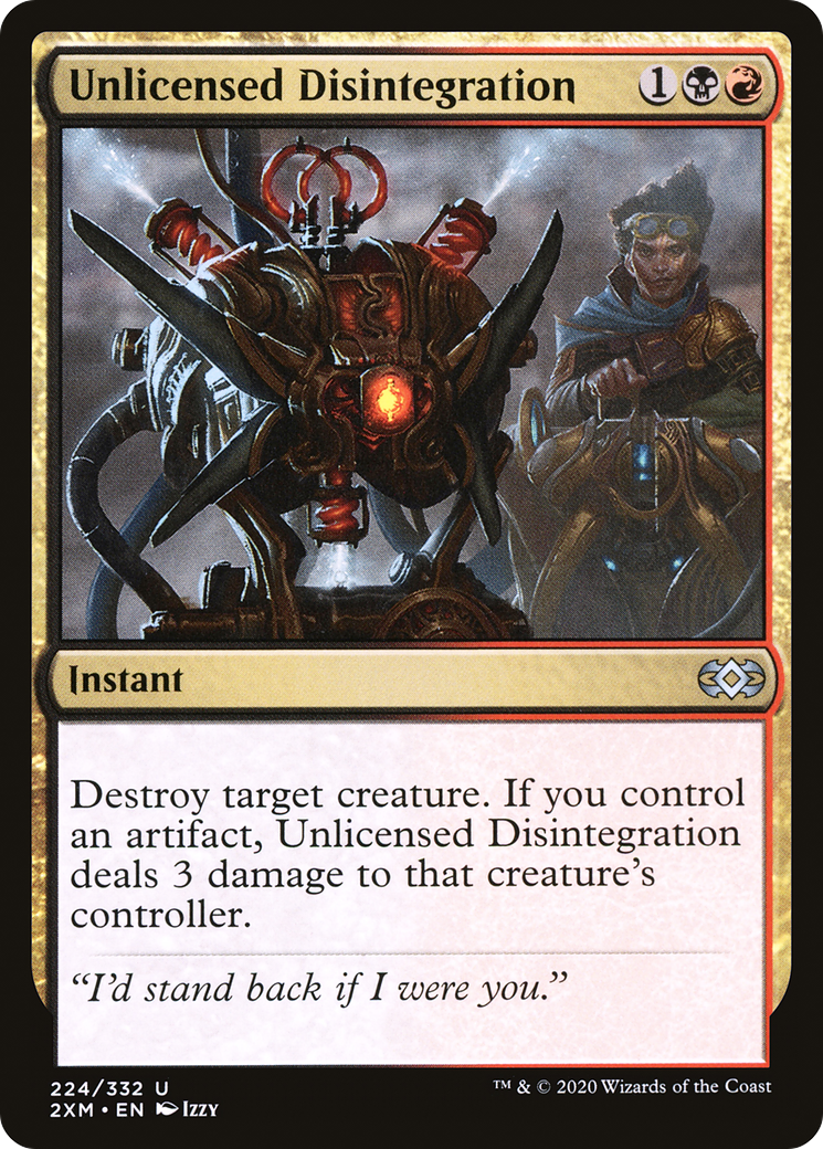 Unlicensed Disintegration (2XM-224) -  Foil