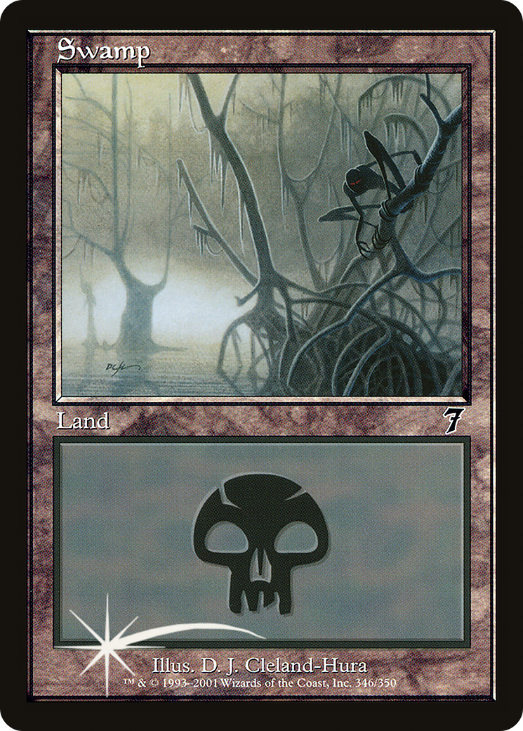 Swamp (7ED-346★) -  Foil