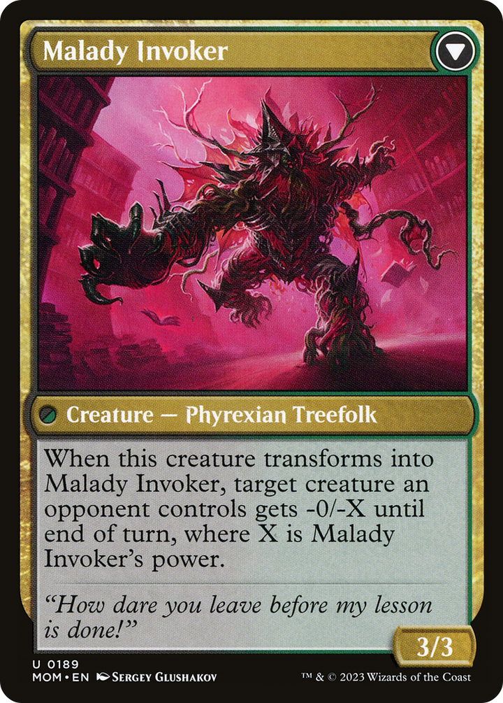 Herbology Instructor // Malady Invoker (MOM-189) -  Foil