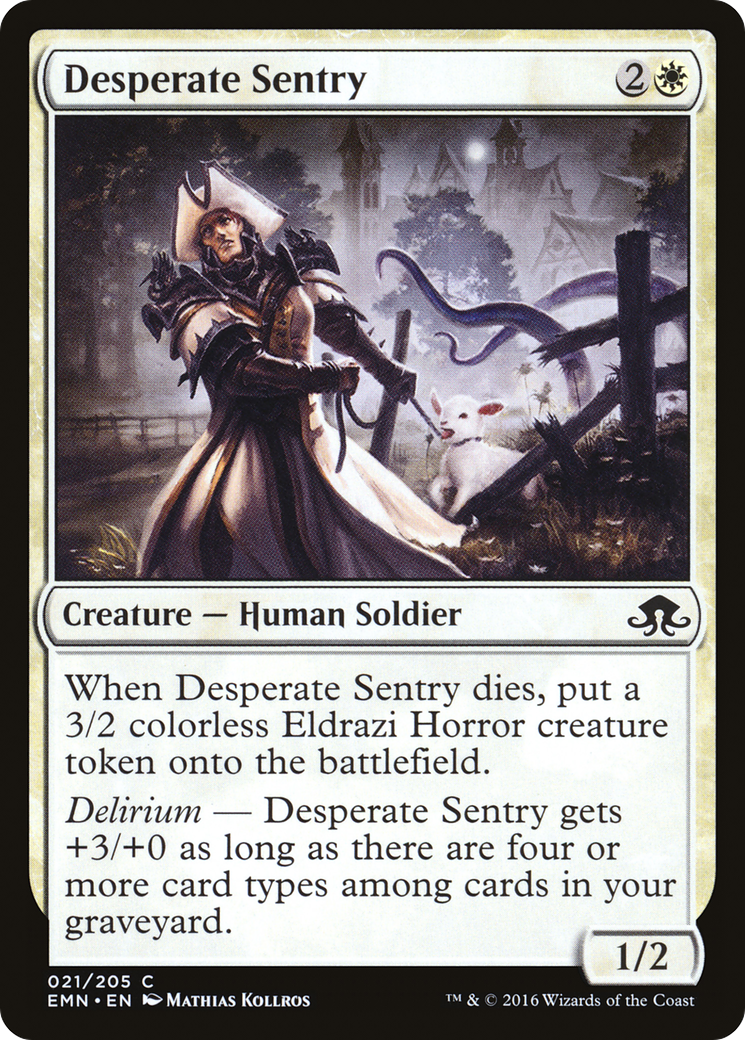 Desperate Sentry (EMN-021) -  Foil