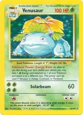 Venusaur 15/102 - Holofoil