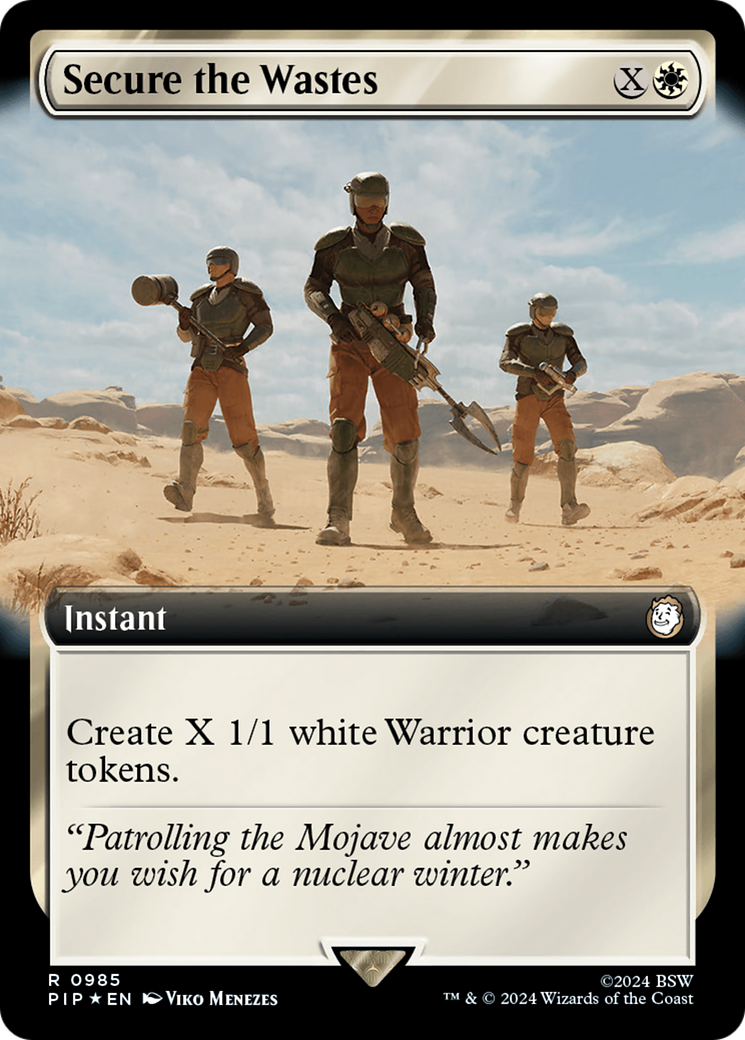 Secure the Wastes (PIP-985) - : (Extended Art) Foil