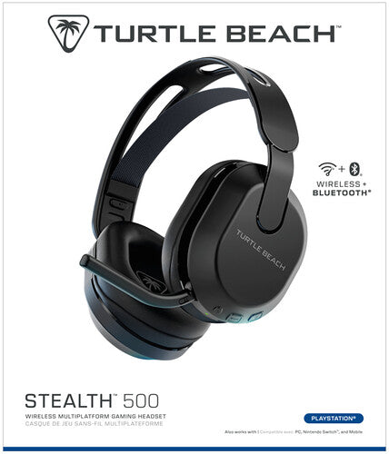 PS5 Wireless Headset - Turtle Beach Stealth 500 Amplified Headset - Black