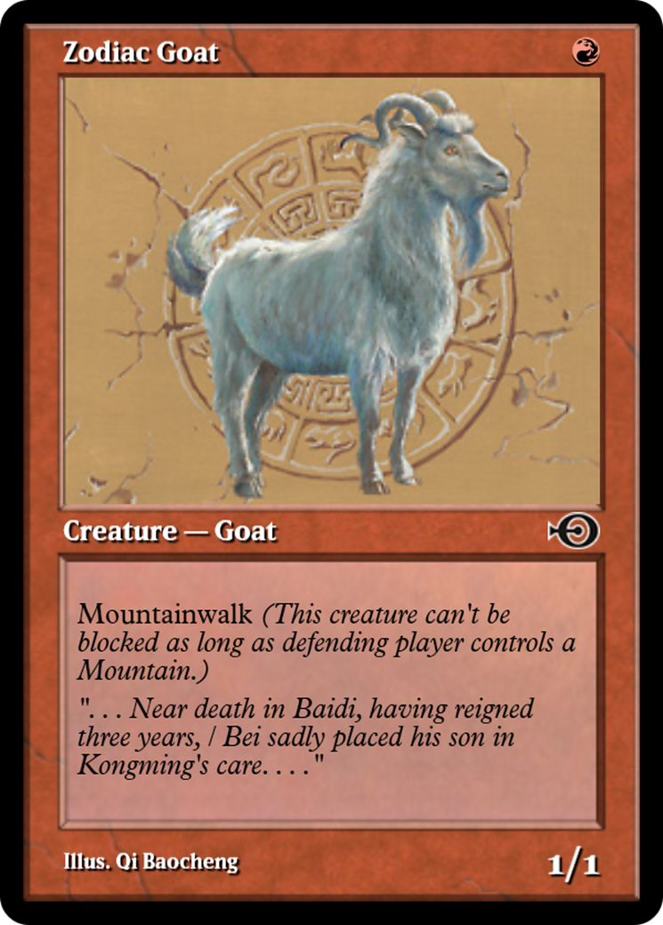 Zodiac Goat (PRM-35098) -  Foil