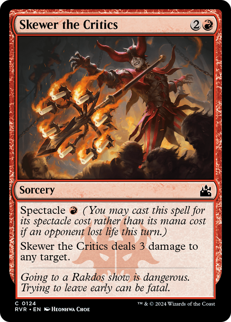 Skewer the Critics (RVR-124) -  Foil