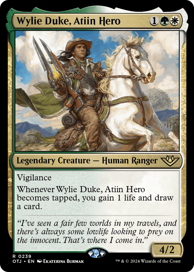 Wylie Duke, Atiin Hero (PPOTJ-239P) -  Foil