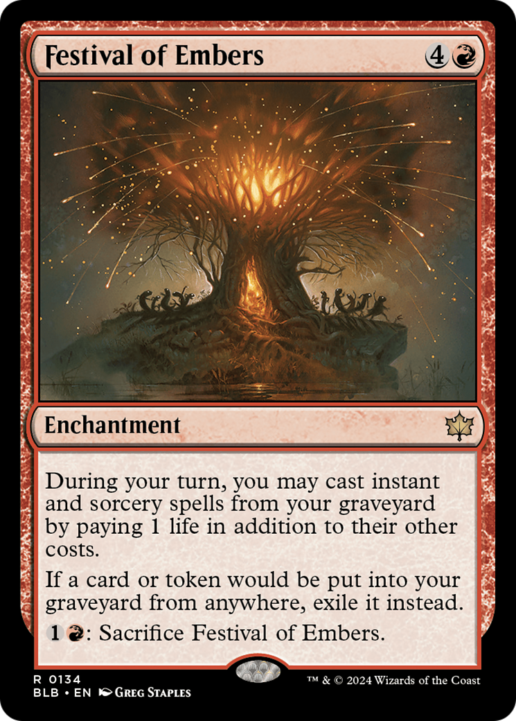 Festival of Embers (BLB-134) -  Foil