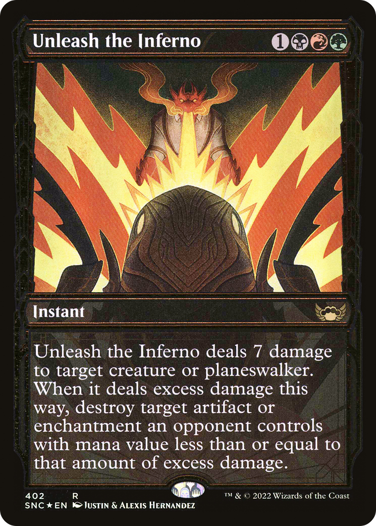 Unleash the Inferno (SNC-402) - : (Showcase) Foil