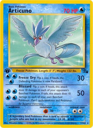 Articuno (17) 17/62 - 1st Edition