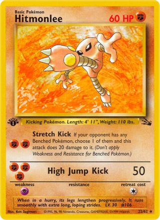 Hitmonlee (22) 22/62 - 1st Edition