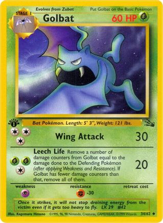 Golbat 34/62 - 1st Edition