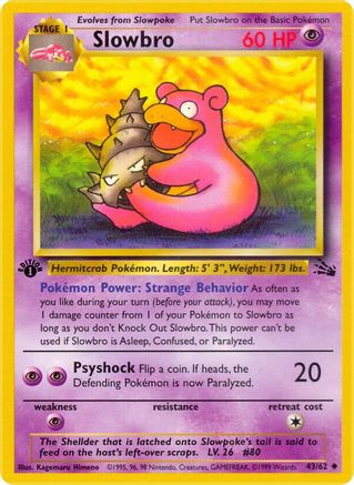 Slowbro 43/62 - 1st Edition