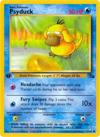 Psyduck 53/62 - 1st Edition