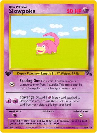 Slowpoke 55/62 - 1st Edition