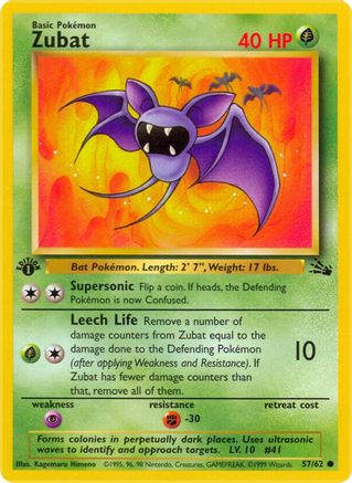 Zubat 57/62 - 1st Edition