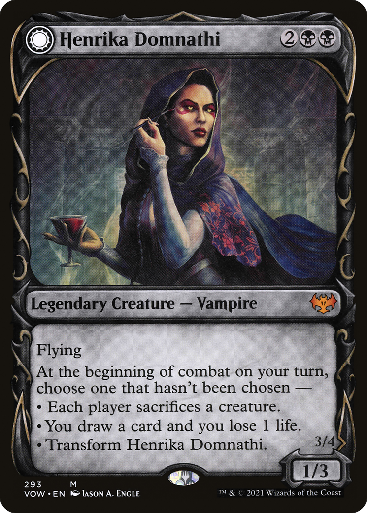 Henrika Domnathi // Henrika, Infernal Seer (VOW-293) - : (Showcase, Double Faced Transform) Foil