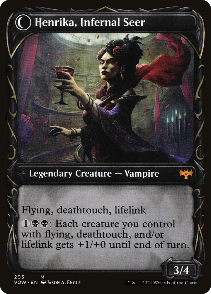 Henrika Domnathi // Henrika, Infernal Seer (VOW-293) - : (Showcase, Double Faced Transform)