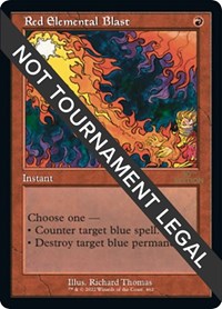 Red Elemental Blast (Retro Frame)