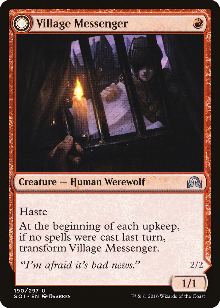 Village Messenger // Moonrise Intruder (SOI-190) - : (Double Faced Transform)