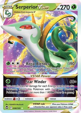 Serperior VSTAR 8/195 - Holofoil