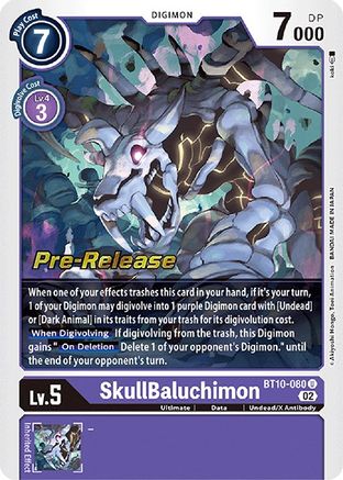 SkullBaluchimon (BT10-080) - Xros Encounter Pre-Release Cards Foil