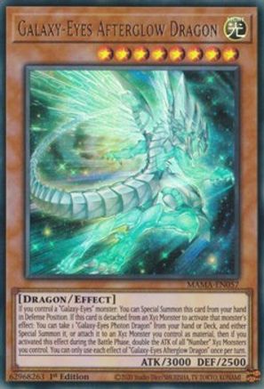 Galaxy-Eyes Afterglow Dragon (MAMA-EN057) - Magnificent Mavens 1st Edition