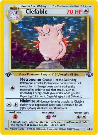 Clefable (1) 1/64 - Unlimited Holofoil